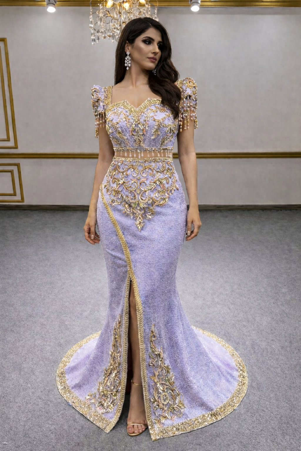 ✨ Ensemble Couture Asma Perlée – Collection Prestige